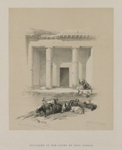 مصر والنوبة ، المجلد الأول: مدخل كهوف بني حسن ، 1847. بواسطة لويس هاجي