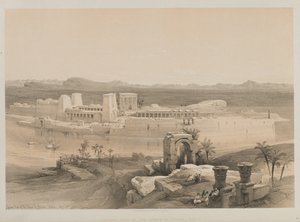 مصر والنوبة ، المجلد الأول: منظر عام لجزيرة فيلة ، النوبة ، 1846. بواسطة لويس هاجي