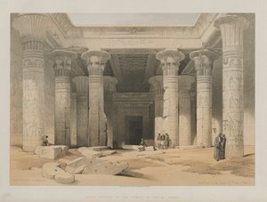 مصر والنوبة ، المجلد الأول: جراند بورتيكو لمعبد فيلة ، النوبة ، 1847.