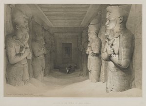 مصر والنوبة ، المجلد الأول: داخل معبد أبو سمبل ، 1846. بواسطة لويس هاجي