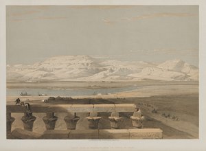 مصر والنوبة ، المجلد الأول: سلسلة جبال ليبية ، من معبد الأقصر ، 1847.