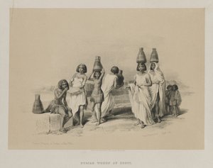 مصر والنوبة ، المجلد الأول: المرأة النوبية في كورتي ، على النيل ، 1847. بواسطة لويس هاجي