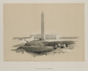 مصر والنوبة ، المجلد الأول: مسلة في الإسكندرية ، تسمى عادة كليوباتراس نيدل ، 1846. بواسطة لويس هاجي