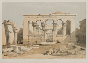 مصر والنوبة ، المجلد الأول: رواق معبد كلابشة ، 1847. بواسطة لويس هاجي