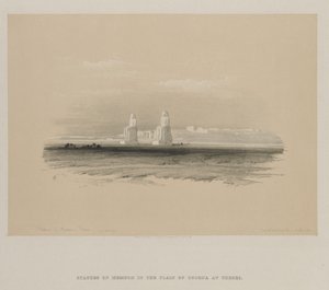 مصر والنوبة ، المجلد الأول: تماثيل ممنون ، طيبة ، 1846. بواسطة لويس هاجي