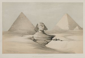 مصر والنوبة ، المجلد الأول: أبو الهول ، أهرامات الجزية ، 1846. بواسطة لويس هاجي