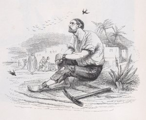 The Swallows from The Complete Works of Béranger، 1836. المبدعون: Louis-Henri Brevière، Cesar-Auguste Hebert. بواسطة لويس هنري بريفير ، سيزار أوغست هيبرت