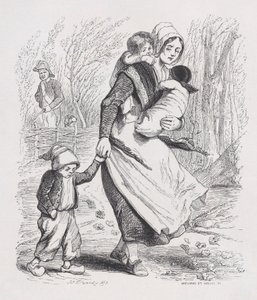 جين ، ذات الشعر الأحمر من الأعمال الكاملة لبيرانجر 1836. بواسطة لويس هنري بريفير