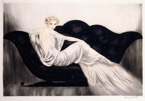 الأريكة ، حوالي عام 1937 (نقش ونقطة جافة ، مركبة ومؤطرة)