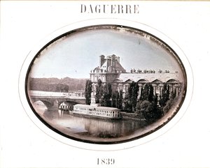 داجير: بافيلون دي فلور، متحف اللوفر، باريس 1839 (داجيروتايب)