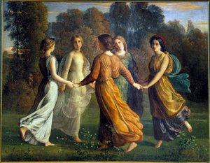 قصيدة الروح. أشعة الشمس. لوحة آن فرانسوا لويس جانموت (1814-1892) بواسطة لويس جانموت