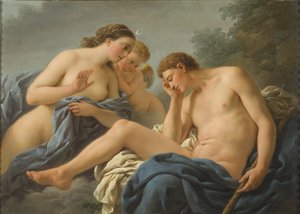 Diane et Endymion - Diana and Endymion ، بقلم Lagrenee ، Louis Jean Francois ، dit l