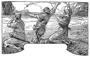 رسم توضيحي للويس ريد (1857-1926) لرواية "جزيرة الكنز" لروبرت لويس ستيفنسون (1850-1894) 1915 بواسطة لويس جون ريد