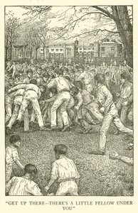 Illustration for Tom Browns School-Days (engraving) بواسطة لويس جون ريد