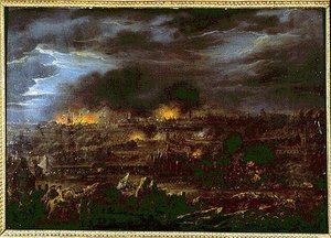 قصف ليل - بقلم لويس جوزيف واتو ديت واتو دي ليل (1731-1798)