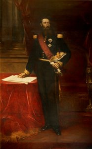 صورة ليوبولد الثاني 1835-1909 ، ملك البلجيكيين ، ج. 1870. بواسطة لويس جوزيف غاليت