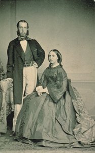 Maximilian of Hapsburg-Lorraine (1832-67) و Charlotte Saxe-Coburg-Gotha (1840-1927) ، إمبراطور وإمبراطورة المكسيك ، قبل مغادرتهما إلى المكسيك ، 1864 بواسطة لويس جوزيف غمار