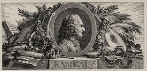 صورة لجان فيليب رامو (1683-1764) نقش لويس جوزيف ماسكوييه بواسطة لويس جوزيف الأول ماسكيلير