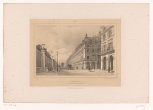 منظر لشارع ريفولي شارع ريفولي. وزارة المالية et de la Marine (العنوان على الكائن) وجوه داخل وحول باريس (عنوان المسلسل) باريس (عنوان المسلسل على الكائن) بواسطة Gihaut frères