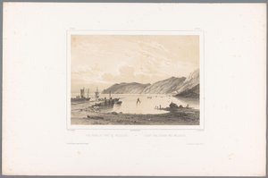 منظر لميناء مول جائزة Vue du Port de Mólleleie / Udsigt fra Havnen ved Mólleleie (العنوان على الكائن) وجوه في الدول الاسكندنافية (عنوان المسلسل) Vues du Nord. سويدي (عنوان المسلسل) بواسطة جورج اميل ليبرت