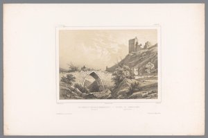 منظر لأطلال قلعة هامرشوس Les ruines du Château de Hammershuus / Ruiner af Hammershuus (العنوان على الكائن) وجوه في الدول الاسكندنافية (عنوان المسلسل) Vues du Nord. Danemark (عنوان المسلسل)