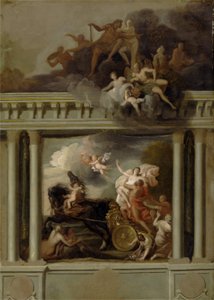 The Rape of Proserpine ، تصميم لدرج Devonshire House ، لندن ، حوالي 1704 (زيت على قماش) بواسطة لويس لاجوير