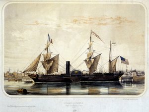 Steamer "" The Franklin " بواسطة لويس لو بريتون