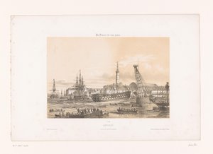 منظر لارسنال في ميناء لوريان لوريان. Interior du Portmilitary (العنوان على الكائن) فرنسا المعاصرة (عنوان المسلسل) La France de nos jours (عنوان السلسلة على الكائن)
