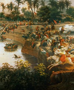 معركة الأهرامات (زيت على قماش) بواسطة لويس ليجون