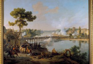 أعطى الجنرال بونابرت أوامره لمعركة جسر لودي (10 مايو 1796) خلال الحملة الأولى لإيطاليا (1796-1797) رسم لويس فرانسوا ليجون (1775-1848) القرن التاسع عشر. 1،85 × 2،40 م بواسطة لويس ليجون