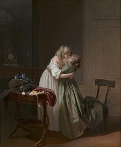 امرأتان صغيرتان تقبيل امرأتان صغيرتان تقبيل ، 1790-1794.