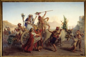 عودة عيد مادونا القوس بالقرب من نابولي لوحة لويس ليوبولد روبرت (1794-1835) 1827 صن. 1،47x2،12 م بواسطة لويس ليوبولد روبرت