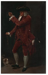 رجل نبيل مع كلب بواسطة لويس ليوبولد بويلي