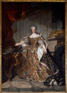 صورة لماري ليسزينسكا (ليسزينسكا) (1703-1768) ملكة فرنسا لوحة لويس توكيه (1696-1772) 1740 صن. 2،77 × 1،91 م - صورة ماري Leczinska (Leszczynska) (1703-1768) - لوحة لويس توكيه (1696-1772) ، زيت على قماش (277x7x191 سم) بواسطة لويس توك