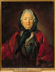 افترض صورة مدام دي غرافيني (1695-1758) الكاتب الفرنسي لوحة لويس توكيه (1696-1772) القرن الثامن عشر الشمس. 0،81x0،65 م بواسطة لويس توك
