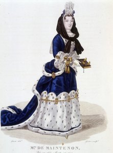 فرانسواز دوبيني ، ماركيز (مدام) دي مينتينون (1634-1719) - في "المعرض الفرنسي لنساء مشهورات" ، رسم لويس ماريس لانتي ، باريس بواسطة لويس ماري لانتي