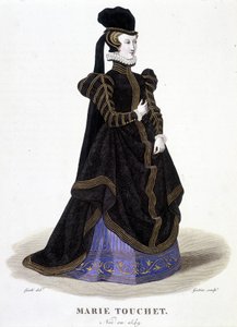 صورة لماري توشت (1549-1638). في "" المعرض الفرنسي للنساء المشهورات "" بواسطة لويس ماري لانتي