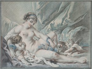 تطلب الحب فينوس أن يعيد أسلحته إليه ، 1768. بواسطة لويس مارين بونيه