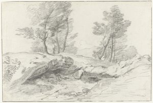 Grotte delle Capre aan de grens بالقرب من Nemorosa en Fredda رحلة إلى إيطاليا وصقلية ومالطا - 1778 (عنوان المسلسل) بواسطة لويس ماير