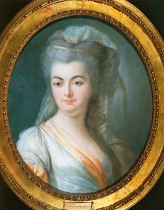 صورة لامرأة محجبة رسمها لويس ميشيل فان لو (1707-1771) ، باستيل على ورق بواسطة لويس ميشيل فان لو