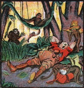 نيستور فينليروك ، مستوطن أوروبي يصطاد في إفريقيا. 1923 (نقش)