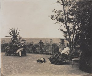 الاسترخاء رجل وامرأة بدون عنوان ، ج. 1854. بواسطة لويس بيير ثيوفيل دوبوا دو نيهوت