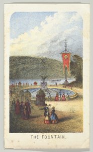 النافورة ، من السلسلة ، آراء في سنترال بارك ، نيويورك ، الجزء 3 ، 1864. بواسطة لويس برانغ
