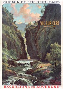 سكة حديد اورليانز. Vic-sur-Cere ، ج. 1900-1910. بواسطة لويس Tauzin