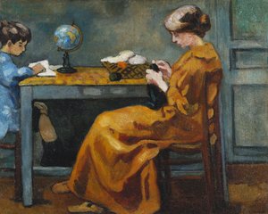 بعد المدرسة؛ أبريس ليكول ، ج. 1916 (زيت على قماش) بواسطة لويس فالتات