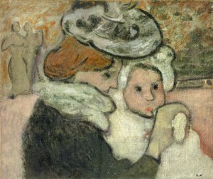 الأم والطفل (السيدة فالتات وابنها الجينز) ؛ الأم والطفل (السيدة فالتات وابنها جان) بواسطة لويس فالتات