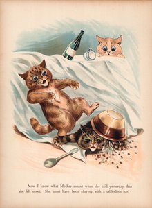Louis Wain Cats (chromolitho) بواسطة لويس وين