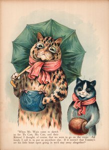Louis Wain Cats (chromolitho) بواسطة لويس وين