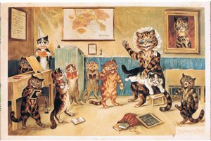 The Naughty Puss ، Postcard ، 1960s بواسطة لويس وين
