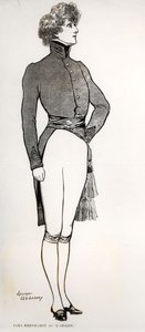 سارة برنهاردت (1844-1923) بدور ليجلون ، في مأساة إدموند روستاند (1868-1918) 1901 (نقش) (صورة بالأبيض والأسود)